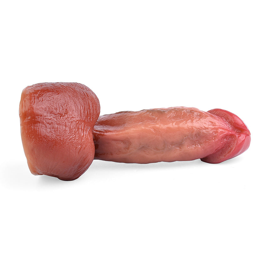 FK180 Ultra Realistic Silicone Dildo 7 Inch with Silky Skin and Seductive Red Head