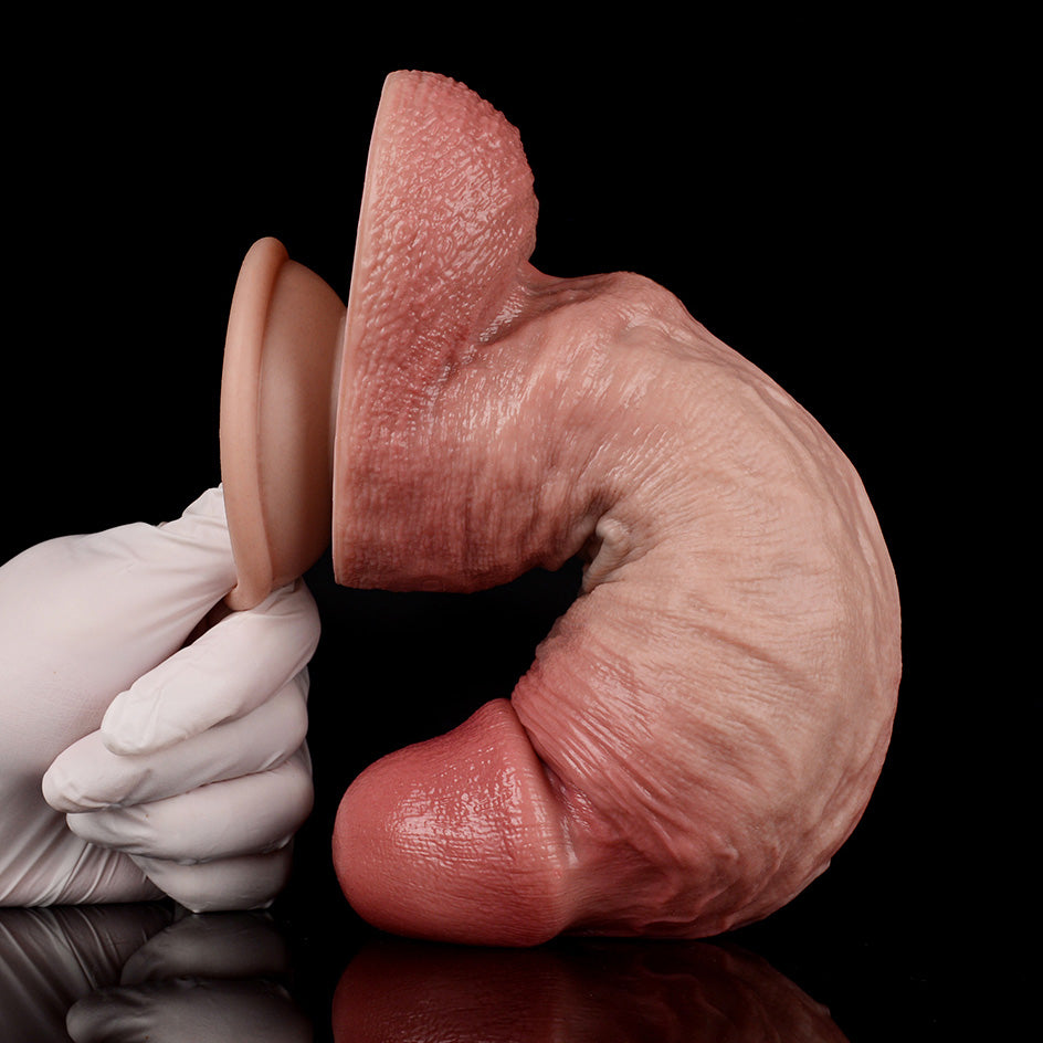 SW815 Luxe Extra Girthy Hyper Realistic Dildo 8.5 Inch with Thick Shaft and Lifelike Skin Texture