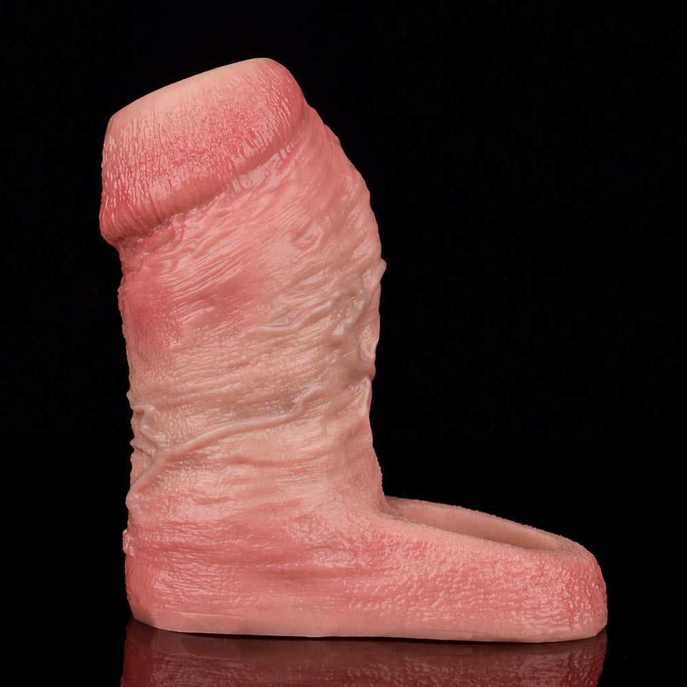 JH21 Luxe Ultra-Realistic Silicone Penis Thickening Sleeve 4–7 Inch (4 sizes) with Exposed Glans