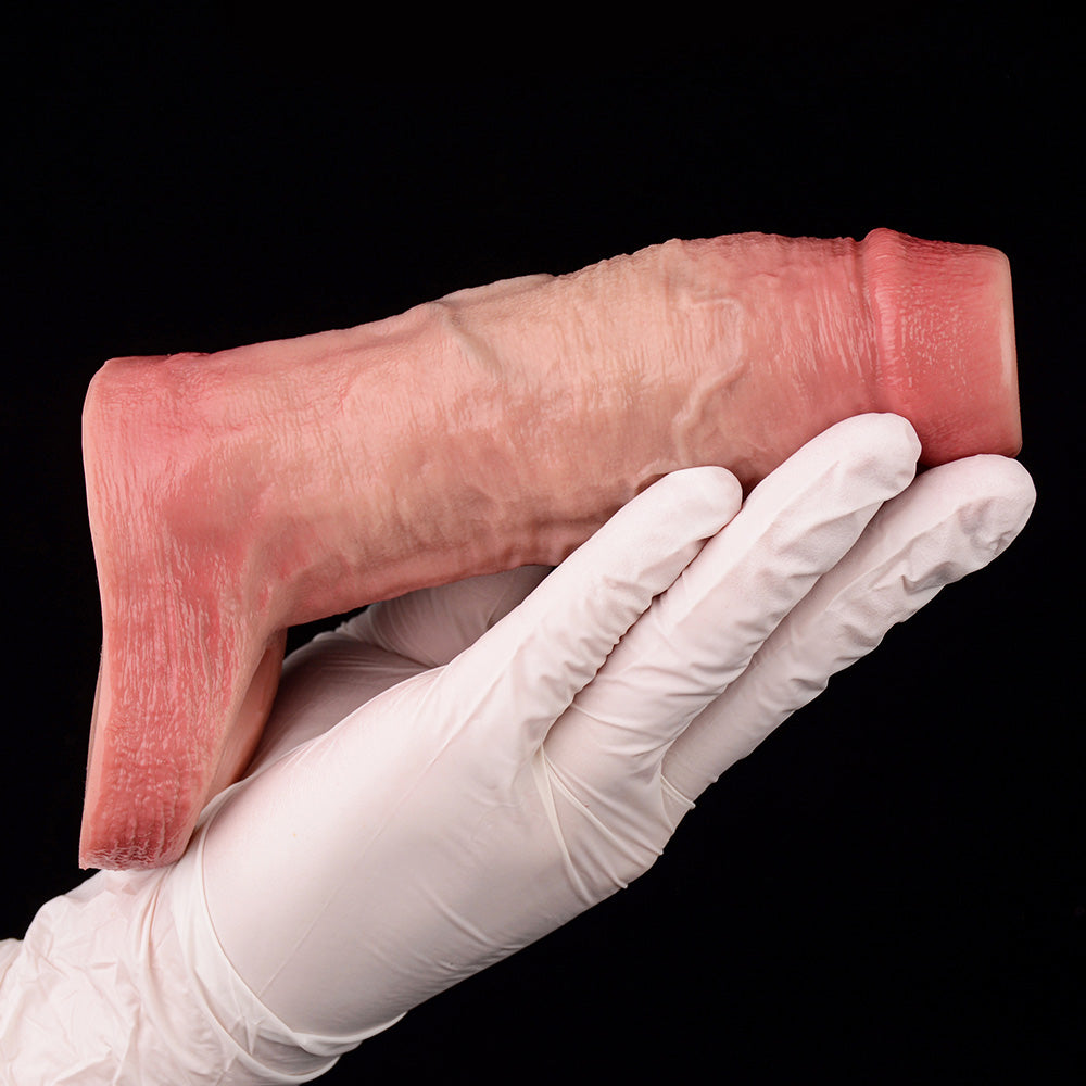 JH22 Luxe Ultra-Realistic Silicone Penis Girth Enhancing Sleeve 4–6 Inch (3 sizes) with Open-Head Design
