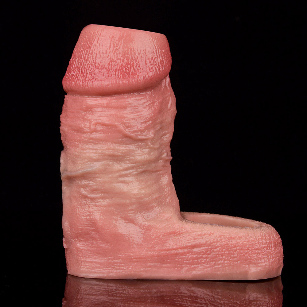 JH22 Luxe Ultra-Realistic Silicone Penis Girth Enhancing Sleeve 4–6 Inch (3 sizes) with Open-Head Design