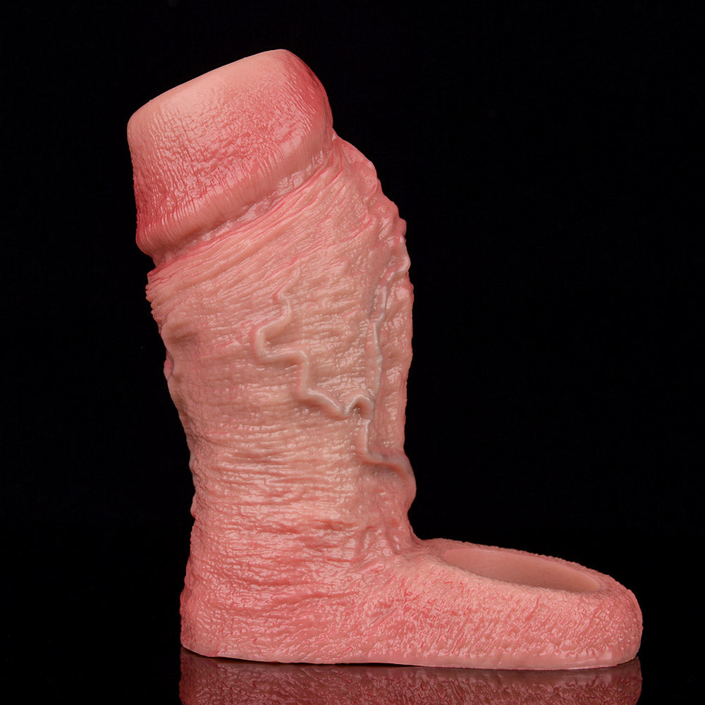 JH23 Luxe Lifelike Silicone Penis Thickening Sleeve 4–5 Inch (3 sizes) with Exposed Glans