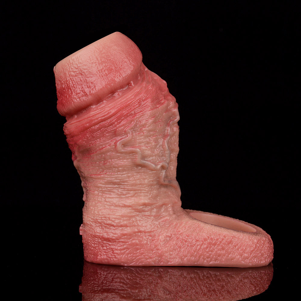 JH23 Luxe Lifelike Silicone Penis Thickening Sleeve 4–5 Inch (3 sizes) with Exposed Glans