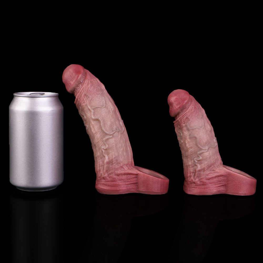 JH69 Luxe Ultra-Realistic Silicone Penis Extender 5–6.5 Inch with Lifelike Texture and Ball Loop