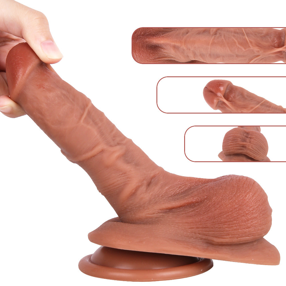 SH494 Unisex Adjustable Strap-On Harness Kit with 7 Inch G-Spot Dildo for Pegging and Couple Play