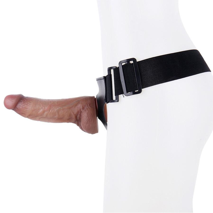 SH511 Beginner Strap-On Dildo Kit 7.5 Inch with Stretchy Form-Fitting Harness for Pegging and Couple Play