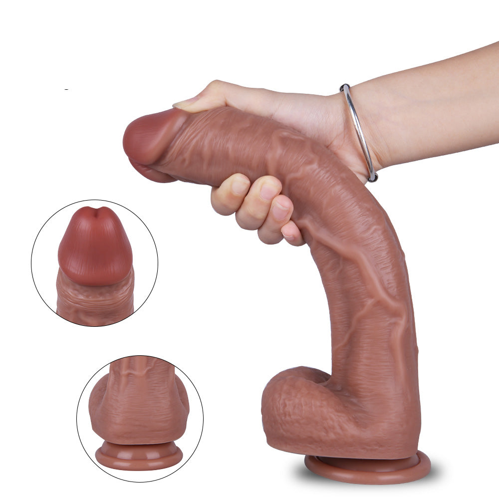 SH197 Advanced Strap-On Kit with 11 Inch Ultra Realistic Silicone Dildo and Premium Adjustable Harness