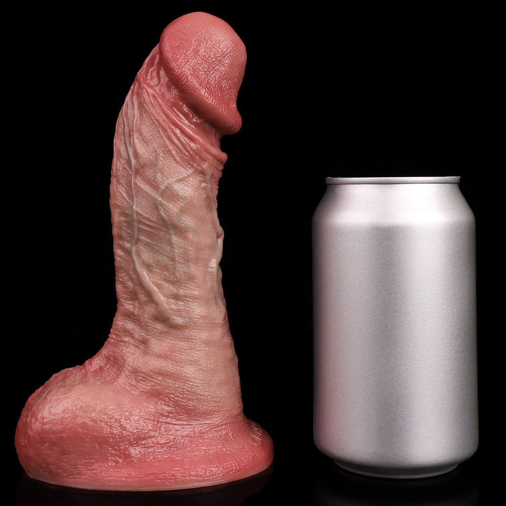 SW853 Luxe Hyper-Realistic Silicone Dildo 7.5 Inch with Prominent Veins and Full Mushroom Head