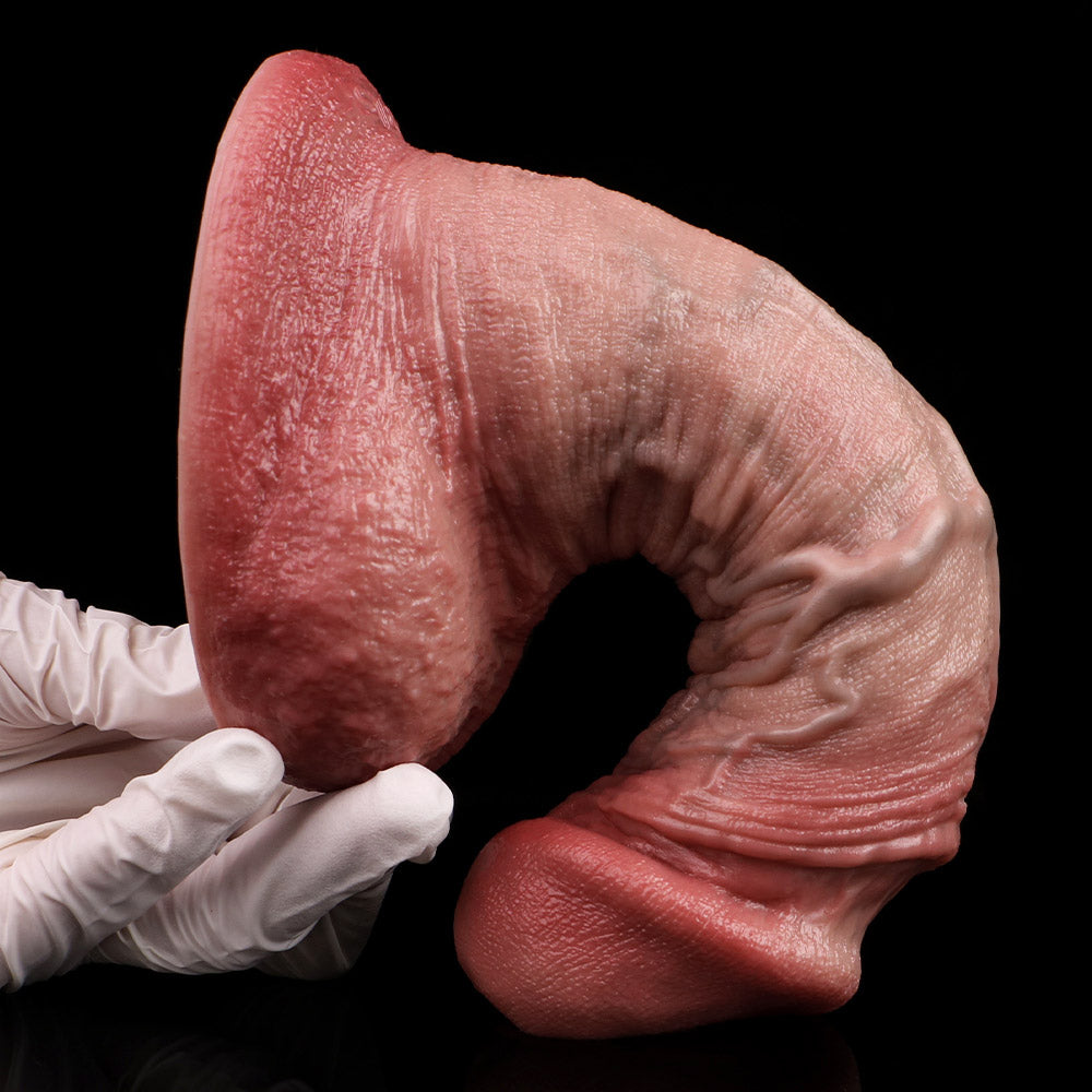 SW853 Luxe Hyper-Realistic Silicone Dildo 7.5 Inch with Prominent Veins and Full Mushroom Head