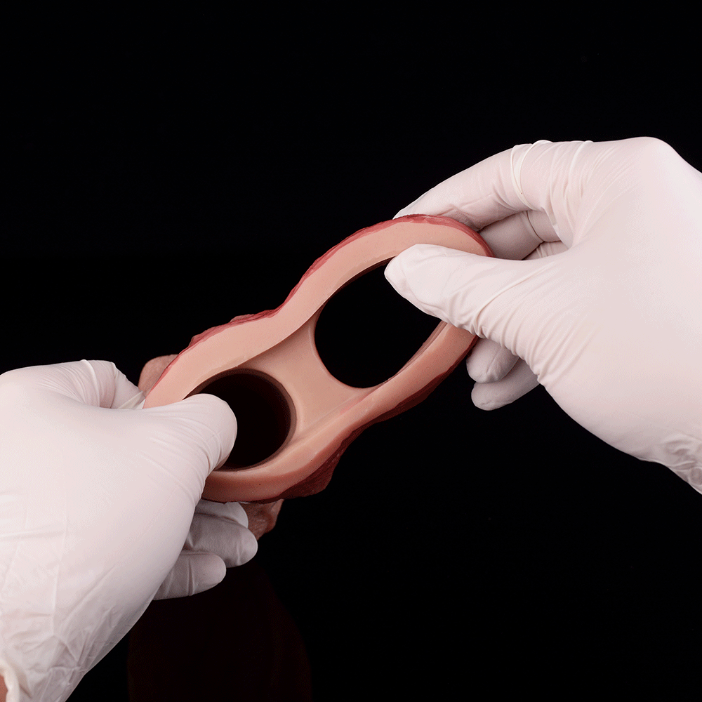 JH35 Pro-Series Open-Ended Penis Sleeve 7 Inch with Massive 2.8" Ultra-Thick Diameter and Realistic Skin Texture