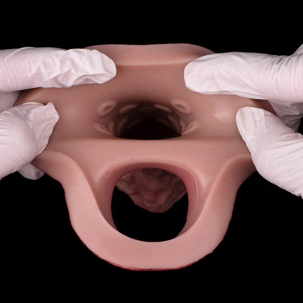 JH87 Luxe Realistic Silicone Penis Extension Sleeve 6.5 Inch with Prominent Veins and Added 1.5 Inch Length