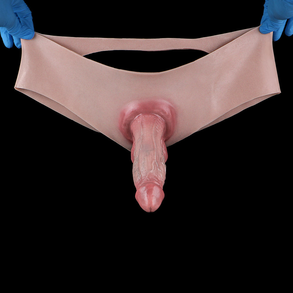 JK20 Beginners Silicone Hollow Strap-On 6 Inch with Open-Butt Jockstrap Design and Continuous Airflow
