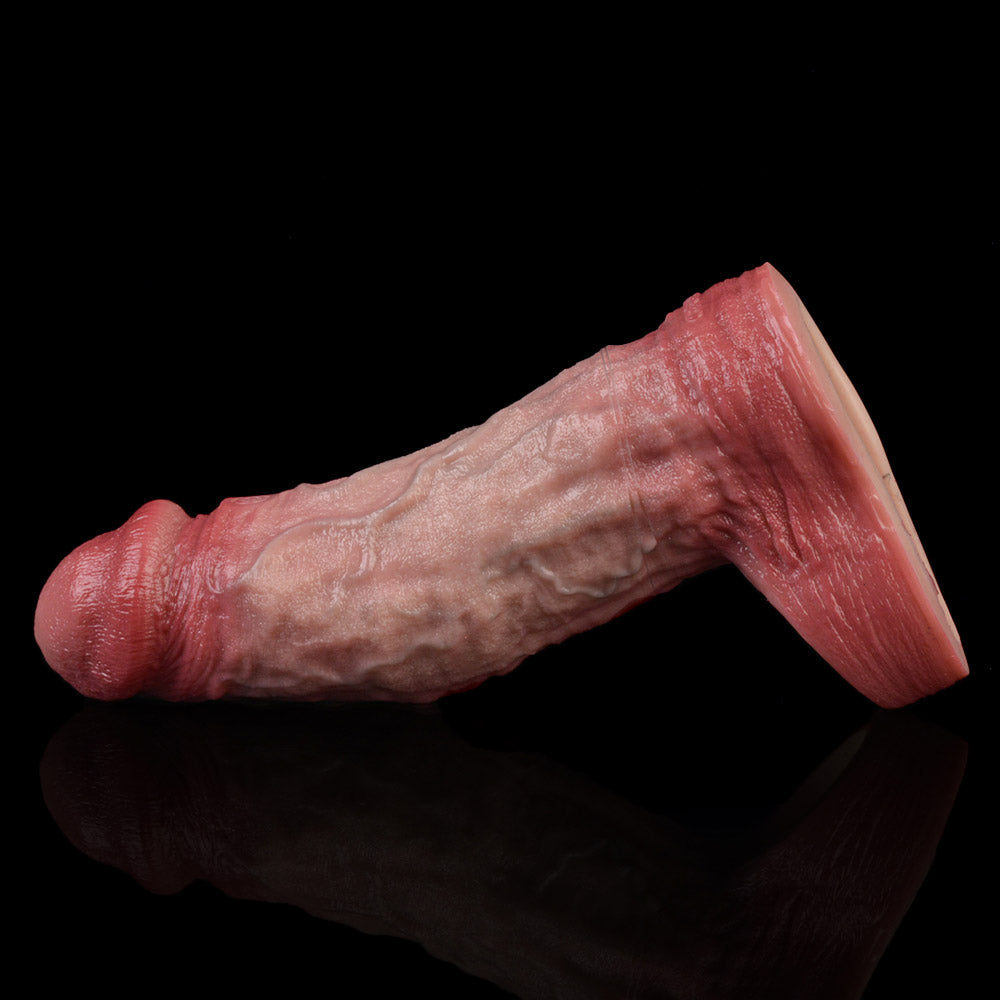 JV70 Luxe Real-Feel G-spot Vibrating Penis Extender 6.5 Inch with Wireless Remote and 10 Vibration Modes