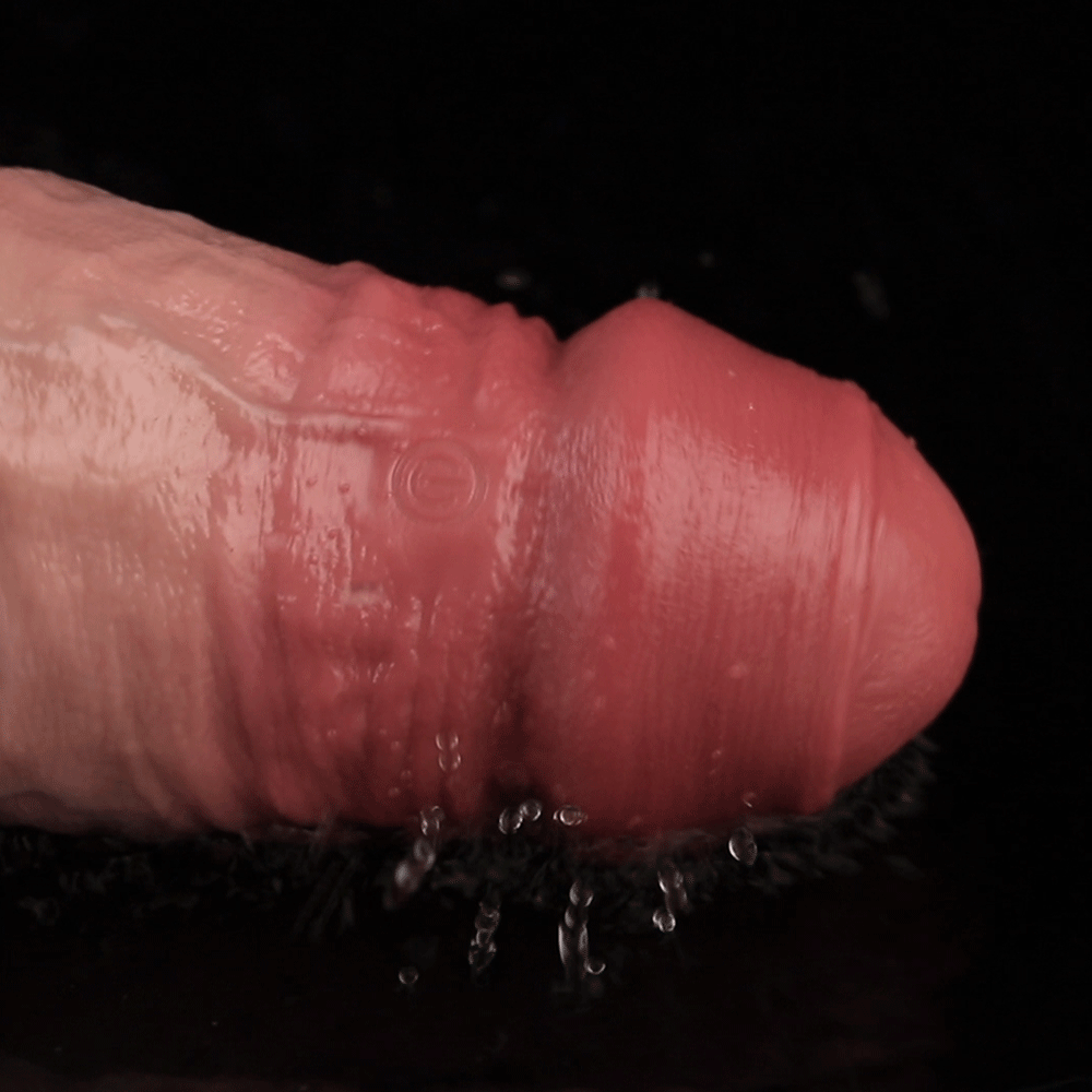 JV73 Luxe Uncut Realistic Vibrating Penis Extender 8.5 Inch with 10 Vibration Modes and Deep G-Spot Pleasure