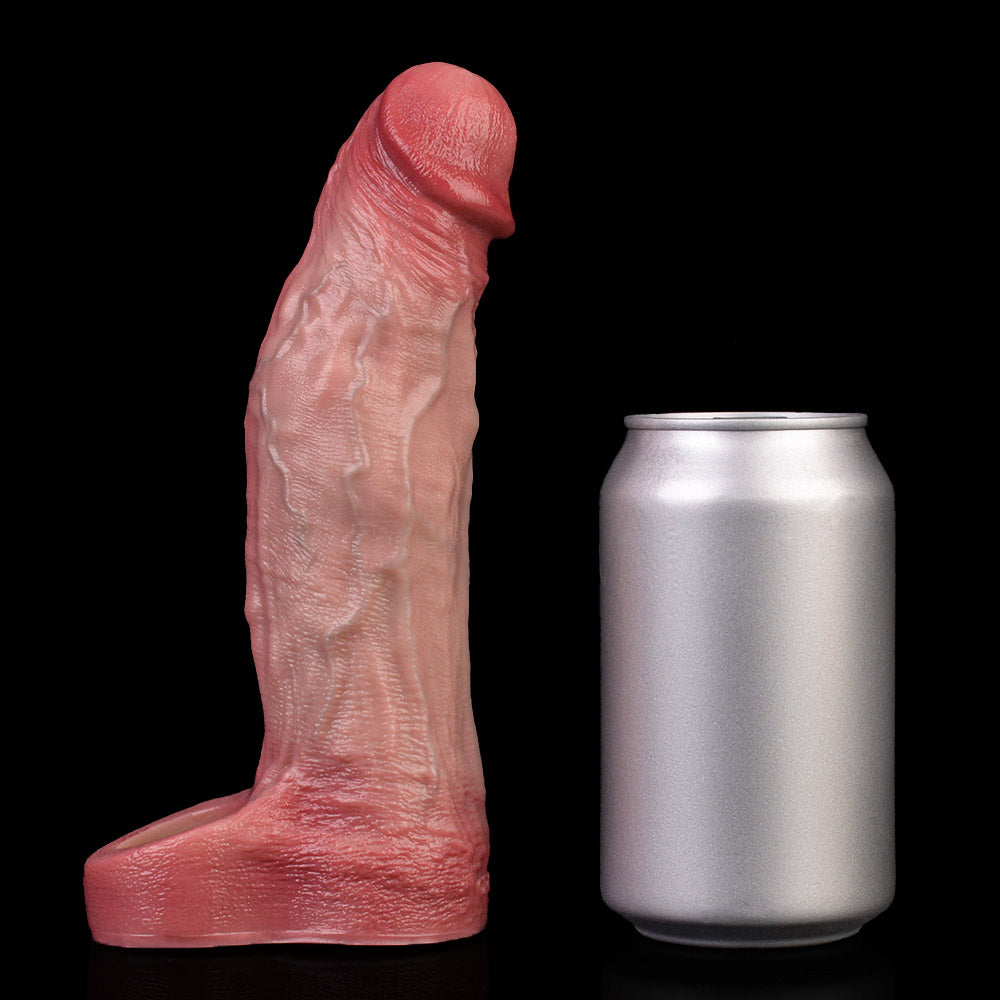 JV74 Luxe Realistic Wireless Remote Vibrating Penis Extender 7.5 Inch with 10 Vibration Modes and Extra 2 Inch Length