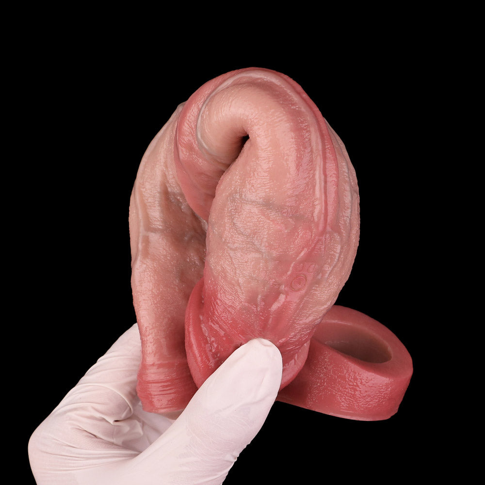 JV83 Premium Remote-Controlled Vibrating Penis Extender 8 Inch with 3 Inch Length Boost and 10 Vibration Modes