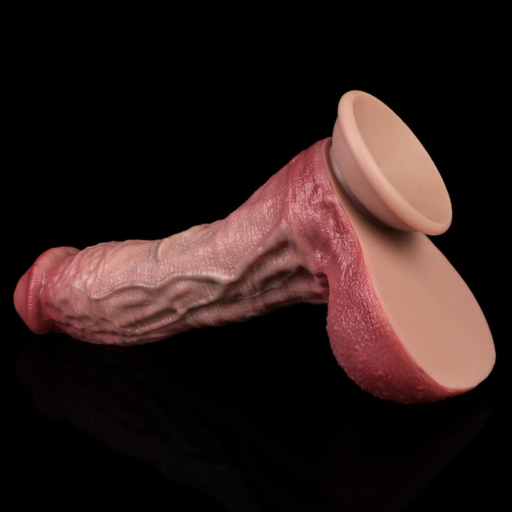 close-up of wide suction cup base for strap-on harness or hands-free play