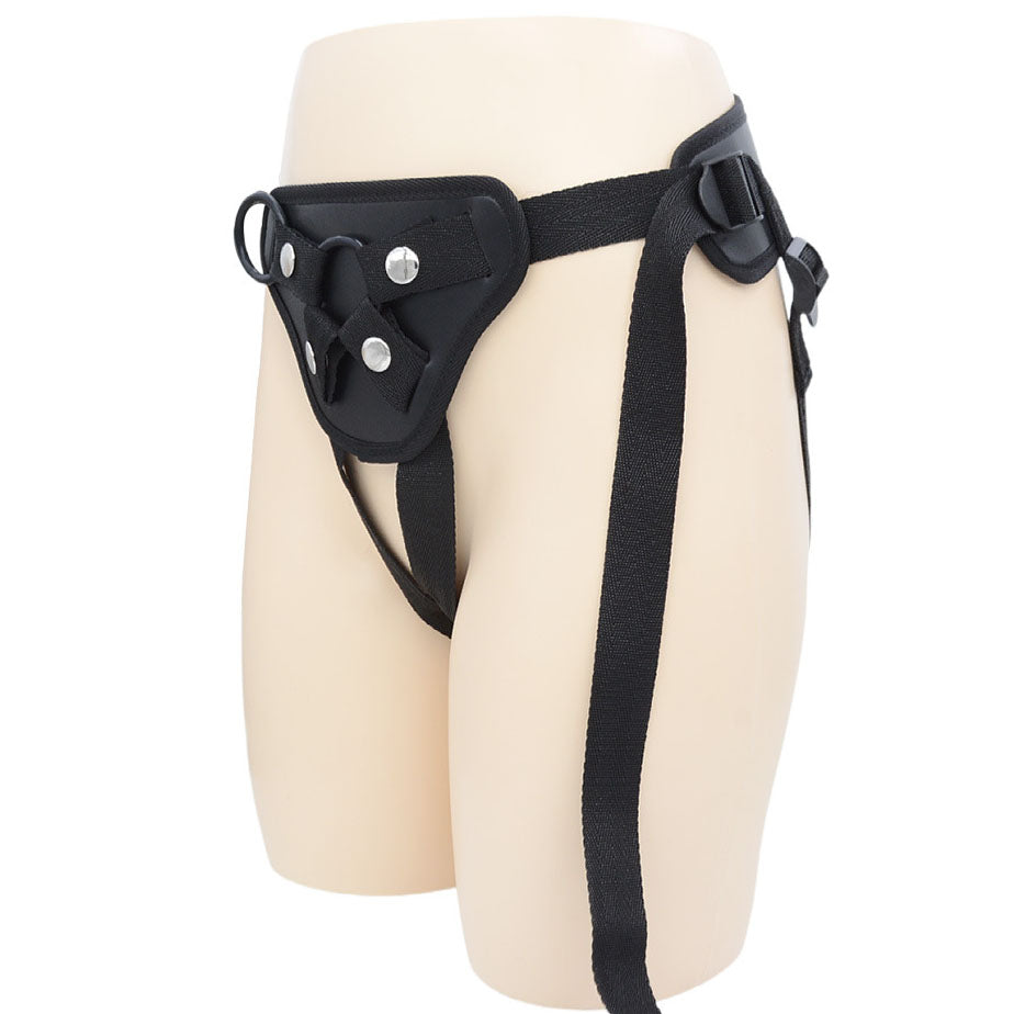 XM41 Super-Supportive Full-Back Strap-On Harness with Adjustable Straps and 2 Interchangeable O-Rings