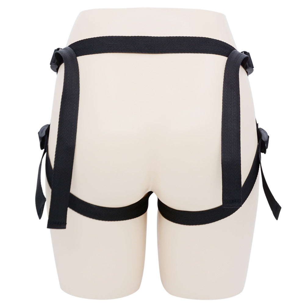 XM45 Dual-Dildo Strap-On Harness with Adjustable Straps and Double O-Ring Openings