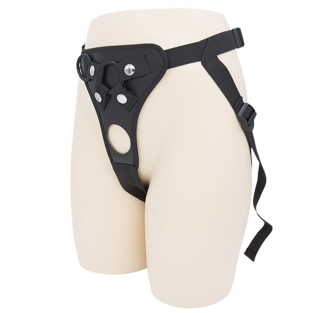 XM45 Dual-Dildo Strap-On Harness with Adjustable Straps and Double O-Ring Openings
