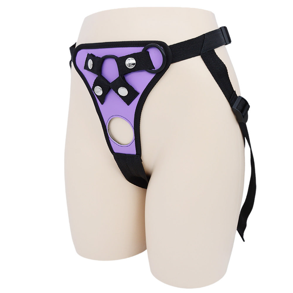 XM45 Dual-Dildo Strap-On Harness with Adjustable Straps and Double O-Ring Openings