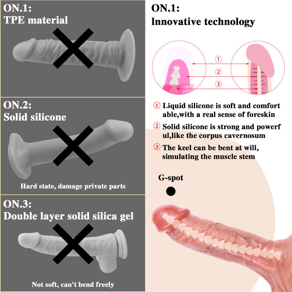 close-up of silky soft silicone surface with realistic veins and smooth skin texture