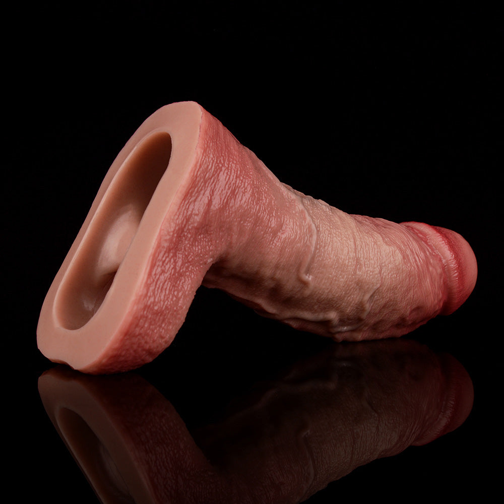 JH21 Luxe Ultra-Realistic Silicone Penis Thickening Sleeve 4–7 Inch (4 sizes) with Exposed Glans