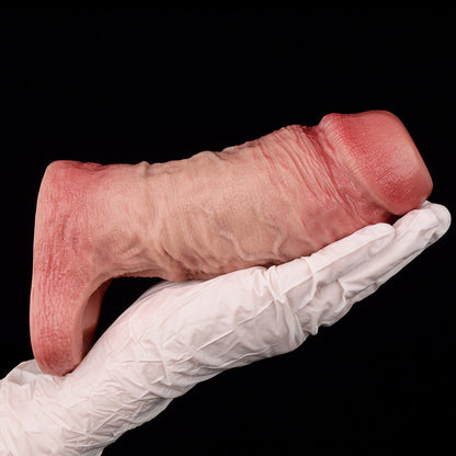 JH24 Luxe Lifelike Silicone Penis Girth Enhancing Sleeve 4–6 Inch (4 sizes) with Bare Glans