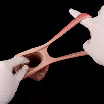 JH35 Luxe Skin-Like Silicone Penis Thickening Sleeve 7 Inch with Uncovered Tip