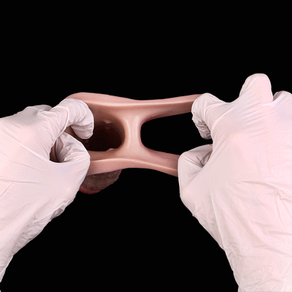 JH70 Luxe Real-Feel Thick Silicone Penis Extender 6.5 Inch with Natural Texture and Soft Skin Feel