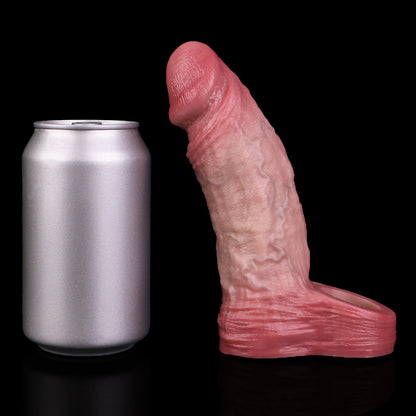 JH70 Luxe Real-Feel Thick Silicone Penis Extender 6.5 Inch with Natural Texture and Soft Skin Feel