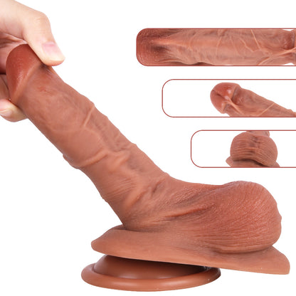 SH494 Unisex Adjustable Strap-On Harness Kit with 7 Inch G-Spot Dildo for Pegging and Couple Play
