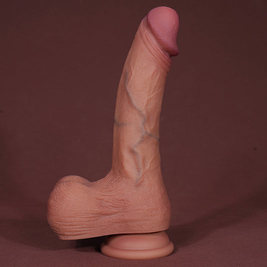PG95 Luxe Ultra-Lifelike Liquid Silicone Suction Cup Dildo 6–10 Inch with Natural Curve and Realistic Skin Touch