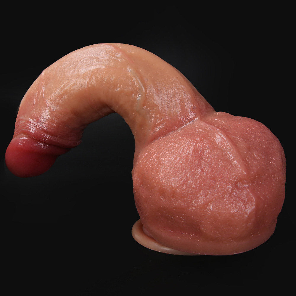 LX57 Realistic Silicone Squirting Dildo 8.5 Inch with Delicate Skin Texture and Soft Flexible Touch