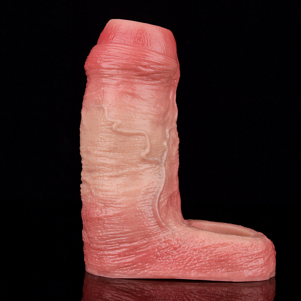 JH20 Luxe Girth-Enhancing Penis Sleeve 4–5.5 Inch (3 sizes) with Open Fit Design and Realistic Skin Feel