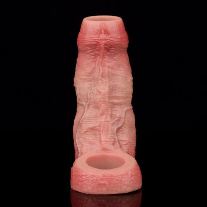 JH20 Luxe Girth-Enhancing Penis Sleeve 4–5.5 Inch (3 sizes) with Open Fit Design and Realistic Skin Feel