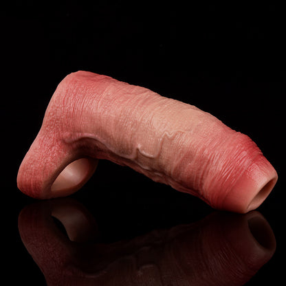 JH20 Luxe Girth-Enhancing Penis Sleeve 4–5.5 Inch (3 sizes) with Open Fit Design and Realistic Skin Feel
