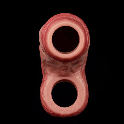 JH20 Luxe Girth-Enhancing Penis Sleeve 4–5.5 Inch (3 sizes) with Open Fit Design and Realistic Skin Feel