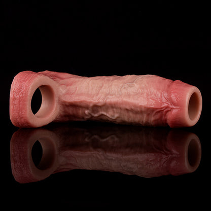 JH22 Luxe Ultra-Realistic Silicone Penis Girth Enhancing Sleeve 4–6 Inch (3 sizes) with Open-Head Design