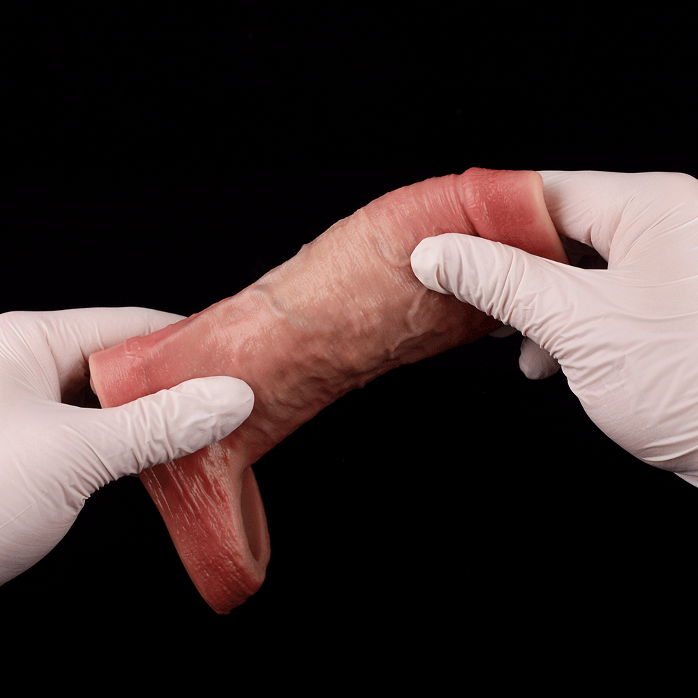 JH22 Luxe Ultra-Realistic Silicone Penis Girth Enhancing Sleeve 4–6 Inch (3 sizes) with Open-Head Design