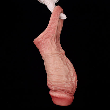 JH24 Luxe Lifelike Silicone Penis Girth Enhancing Sleeve 4–6 Inch (4 sizes) with Bare Glans