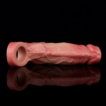 JH25 Luxe Realistic Open-Ended Penis Sleeve 4–6 Inch (3 sizes) with Girth Enhancement and Lifelike Vein Texture