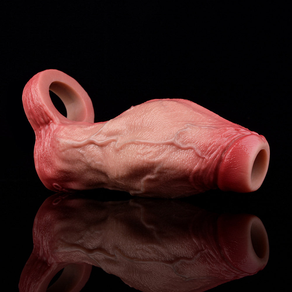 JH35 Pro-Series Open-Ended Penis Sleeve 7 Inch with Massive 2.8" Ultra-Thick Diameter and Realistic Skin Texture