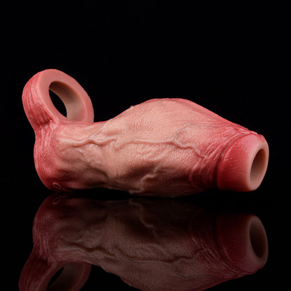 JH35 Pro-Series Open-Ended Penis Sleeve 7 Inch with Massive 2.8" Ultra-Thick Diameter and Realistic Skin Texture