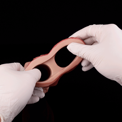 JH35 Pro-Series Open-Ended Penis Sleeve 7 Inch with Massive 2.8" Ultra-Thick Diameter and Realistic Skin Texture