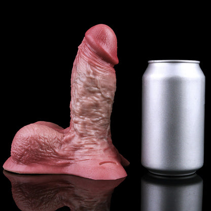 JK95 Luxe Real-Feel Hollow Strap-On Penis Sleeve 7.5 Inch with Bold Veins and Dual-Tone Leather Harness