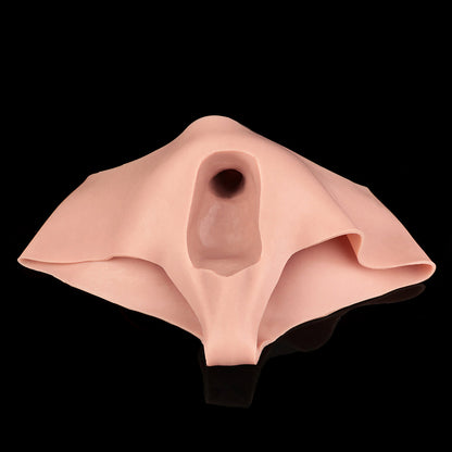 JK04 Ultra-Realistic Large Hollow Strap-On Penis Sleeve 9 Inch with 3-Inch Extension Depth and Sculpted Thick Veins