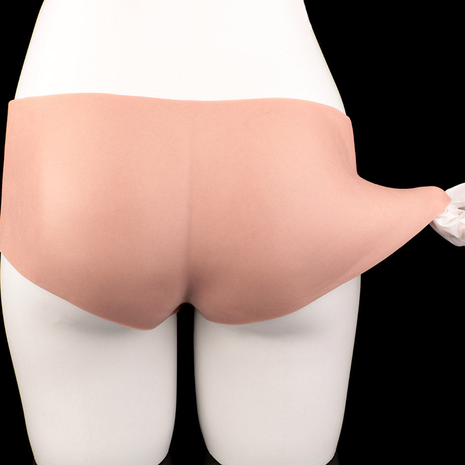 JK05 Realistic Large Head Hollow Strap-On Penis Sleeve 9 Inch with Sculpted Thick Veins and 3.5-Inch Extra Extension