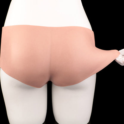 JK05 Realistic Large Head Hollow Strap-On Penis Sleeve 9 Inch with Sculpted Thick Veins and 3.5-Inch Extra Extension