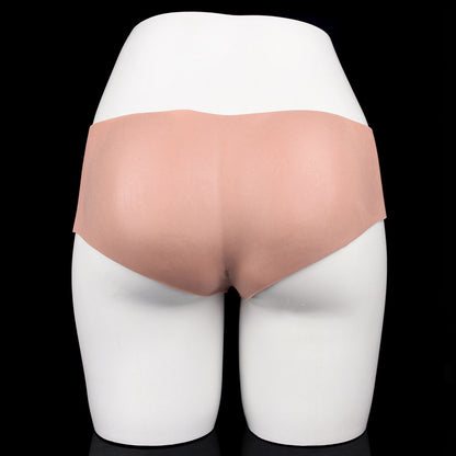 JK13 Luxe Full Silicone Hollow Strap-On Penis Sleeve 7.5 Inch with Ultra Realistic Soft Skin and Flexible Waist Fit